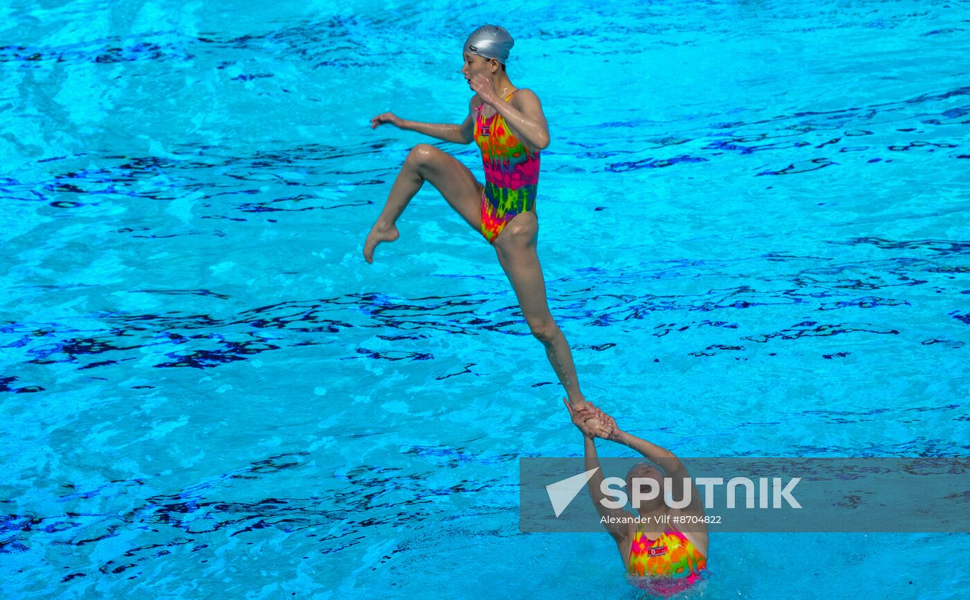 Russia BRICS Sports Games Artistic Swimming Training