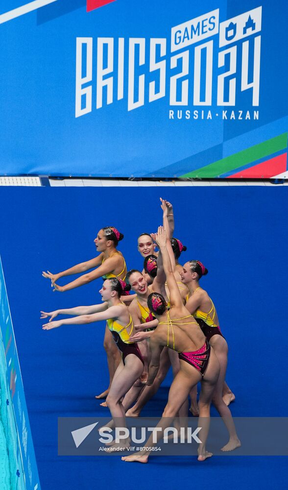 Russia BRICS Sports Games Artistic Swimming Acrobatic Routine
