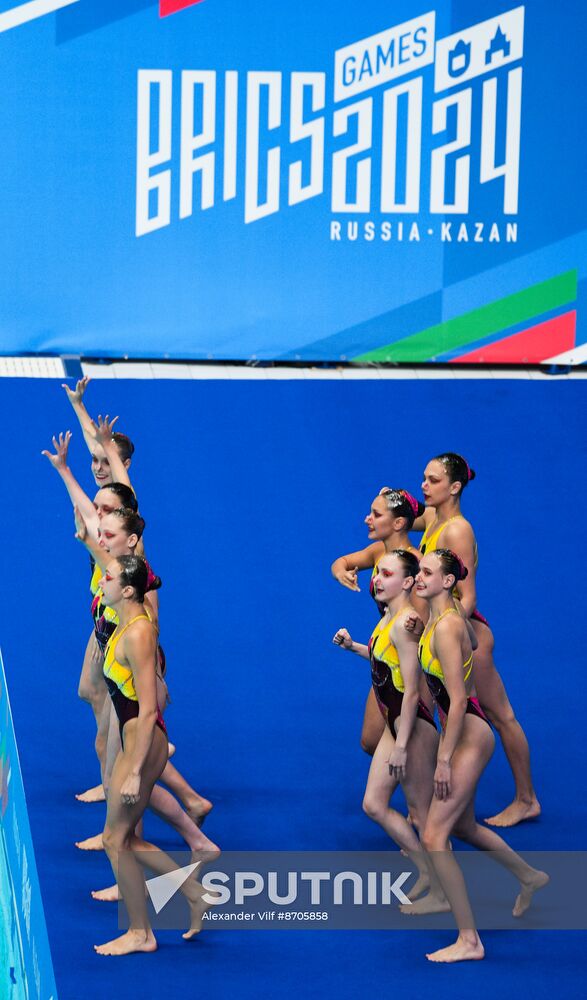 Russia BRICS Sports Games Artistic Swimming Acrobatic Routine