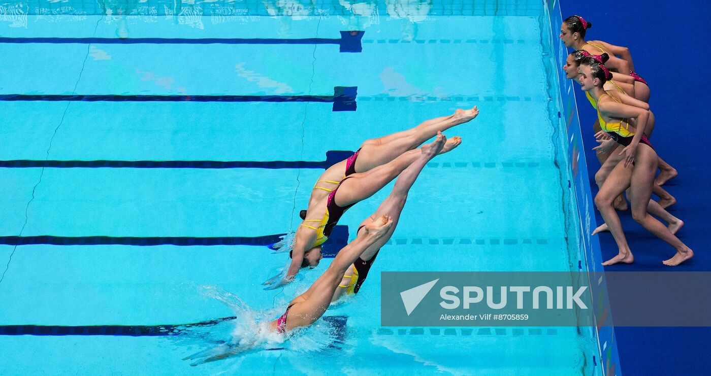 Russia BRICS Sports Games Artistic Swimming Acrobatic Routine