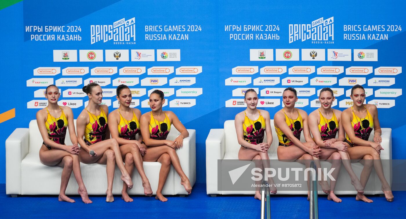Russia BRICS Sports Games Artistic Swimming Acrobatic Routine