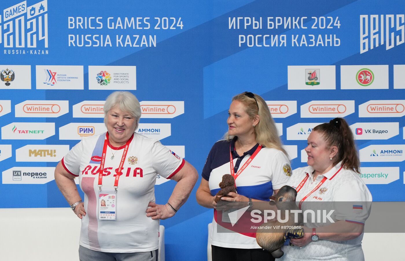 Russia BRICS Sports Games Artistic Swimming Acrobatic Routine