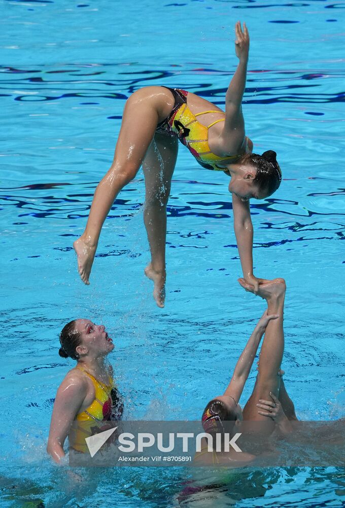 Russia BRICS Sports Games Artistic Swimming Acrobatic Routine