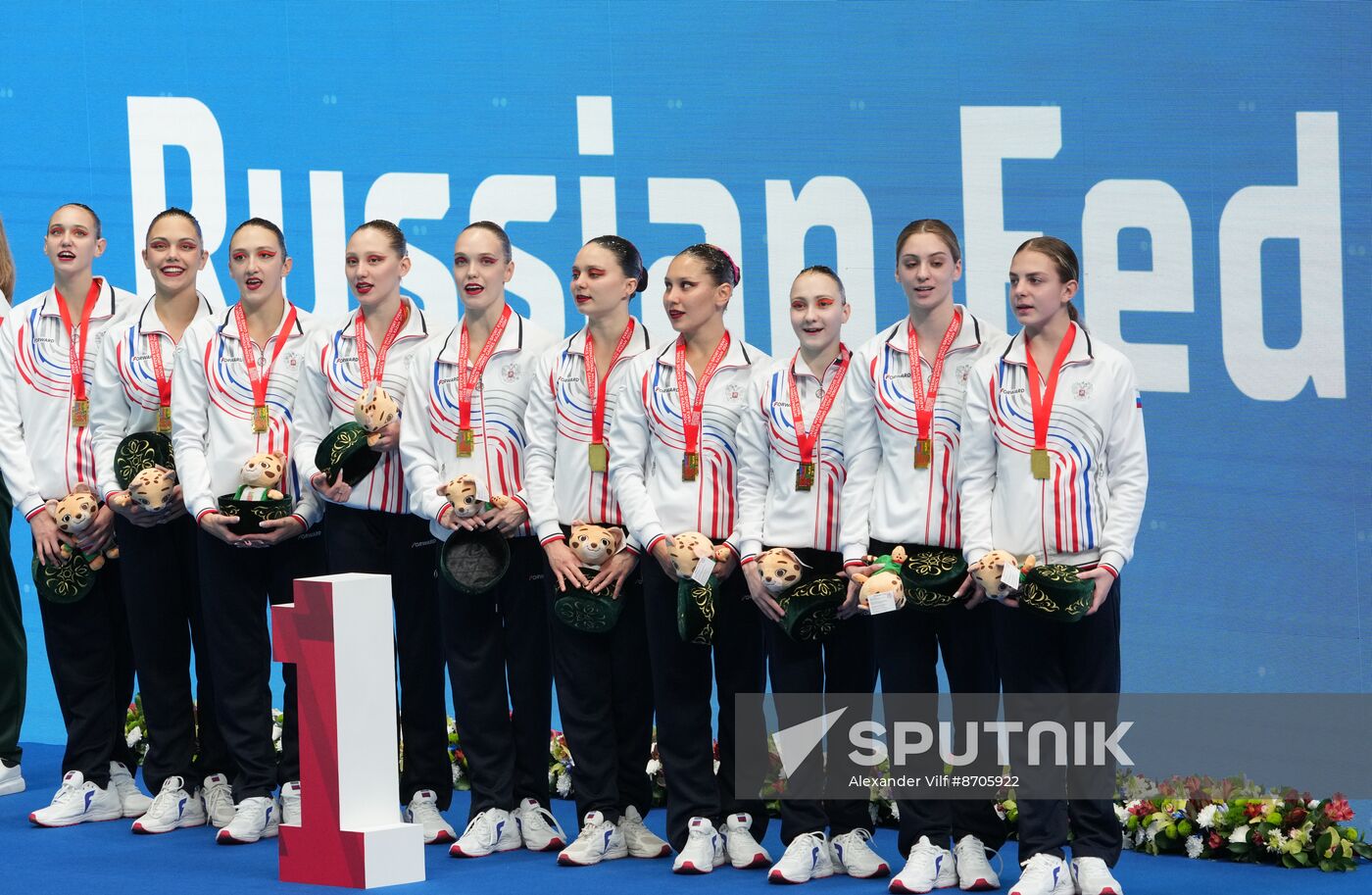 Russia BRICS Sports Games Artistic Swimming Acrobatic Routine
