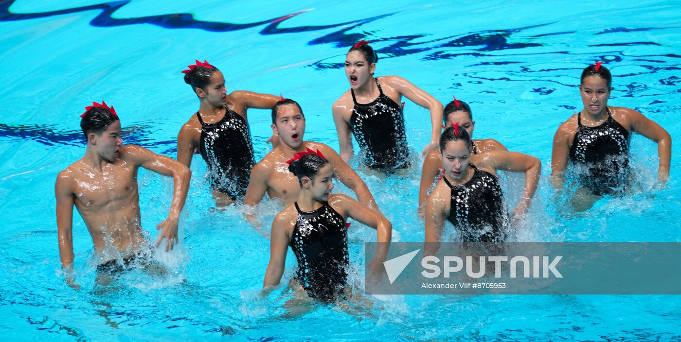 Russia BRICS Sports Games Artistic Swimming Acrobatic Routine