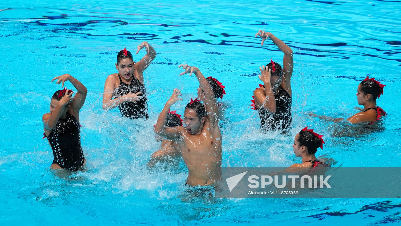 Russia BRICS Sports Games Artistic Swimming Acrobatic Routine