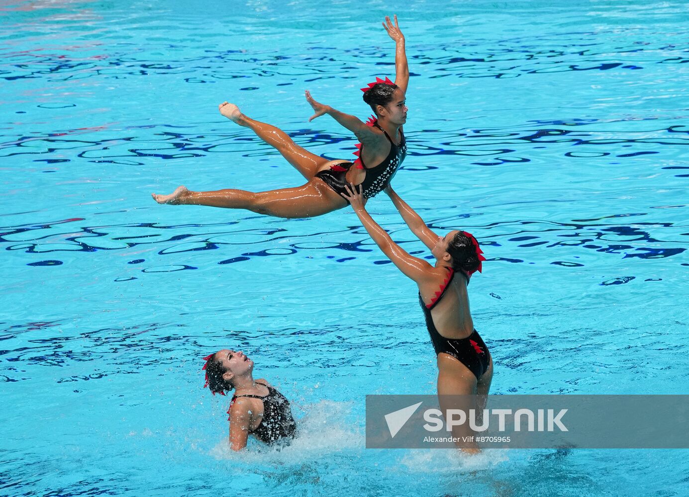 Russia BRICS Sports Games Artistic Swimming Acrobatic Routine