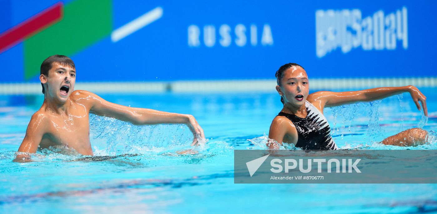 Russia BRICS Sports Games Artistic Swimming Mixed Duet Technical Routine
