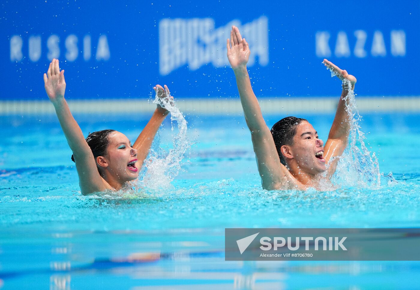 Russia BRICS Sports Games Artistic Swimming Mixed Duet Technical Routine
