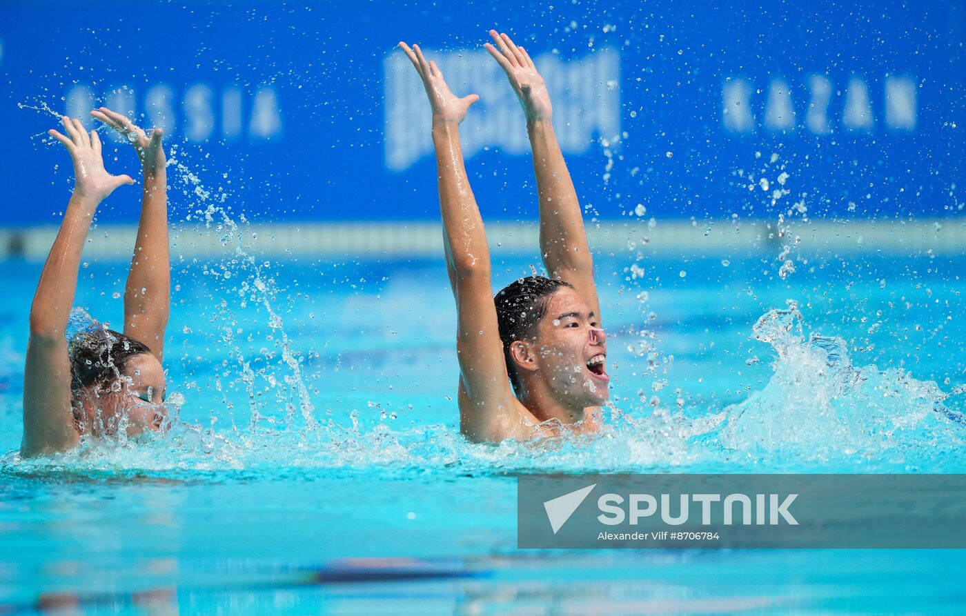 Russia BRICS Sports Games Artistic Swimming Mixed Duet Technical Routine
