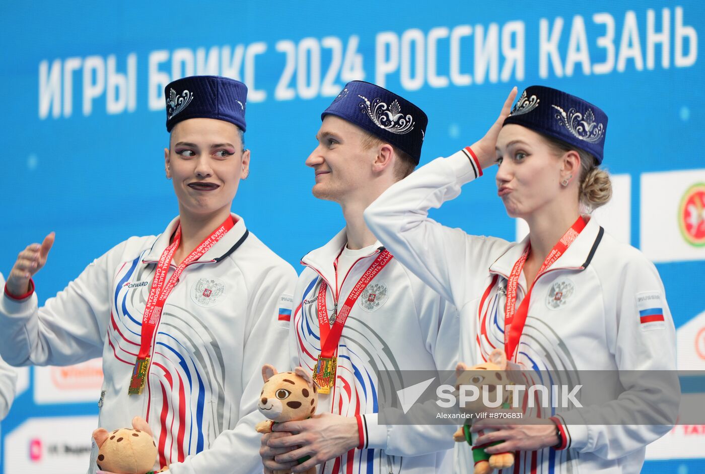 Russia BRICS Sports Games Artistic Swimming Mixed Duet Technical Routine