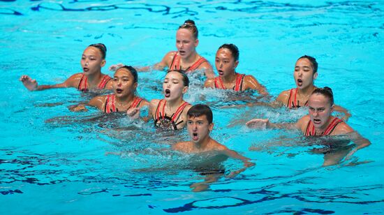 Russia BRICS Sports Games Artistic Swimming Team Technical Routine