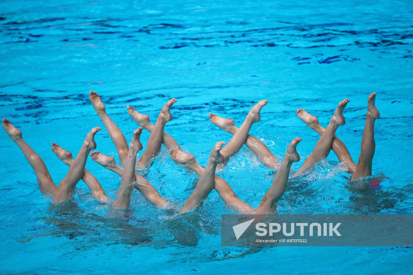 Russia BRICS Sports Games Artistic Swimming Team Technical Routine