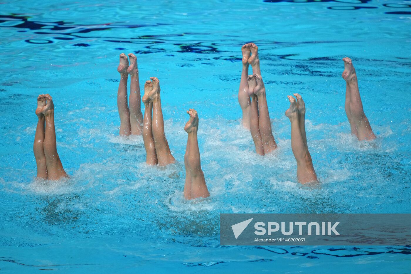 Russia BRICS Sports Games Artistic Swimming Team Technical Routine