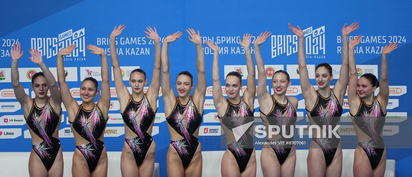 Russia BRICS Sports Games Artistic Swimming Team Technical Routine