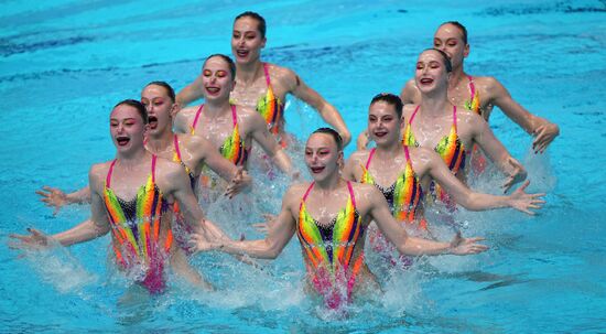 Russia BRICS Sports Games Artistic Swimming Team Technical Routine