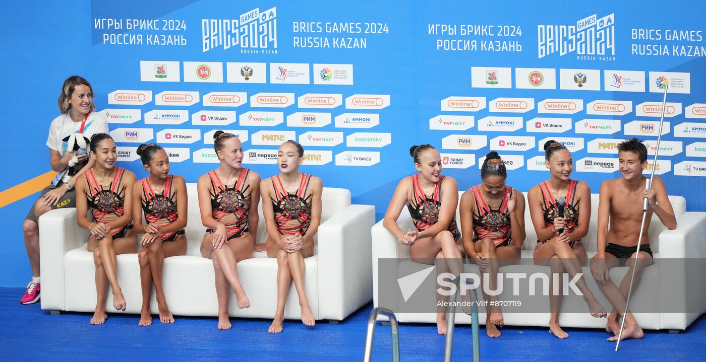 Russia BRICS Sports Games Artistic Swimming Team Technical Routine