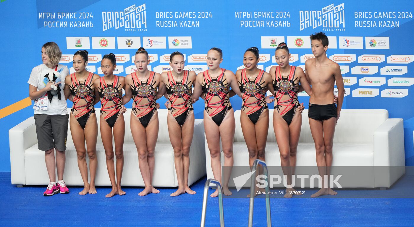 Russia BRICS Sports Games Artistic Swimming Team Technical Routine