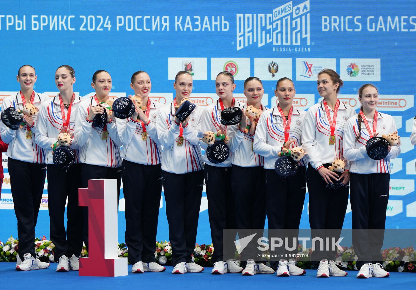 Russia BRICS Sports Games Artistic Swimming Team Technical Routine