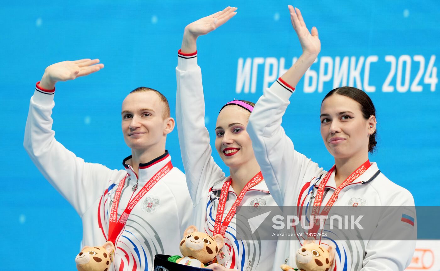 Russia BRICS Sports Games Artistic Swimming Mixed Duet Free Routine