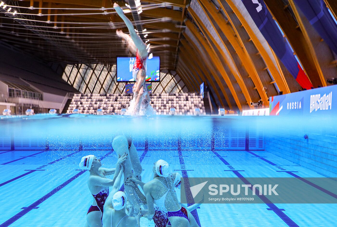 Russia BRICS Sports Games Artistic Swimming Training