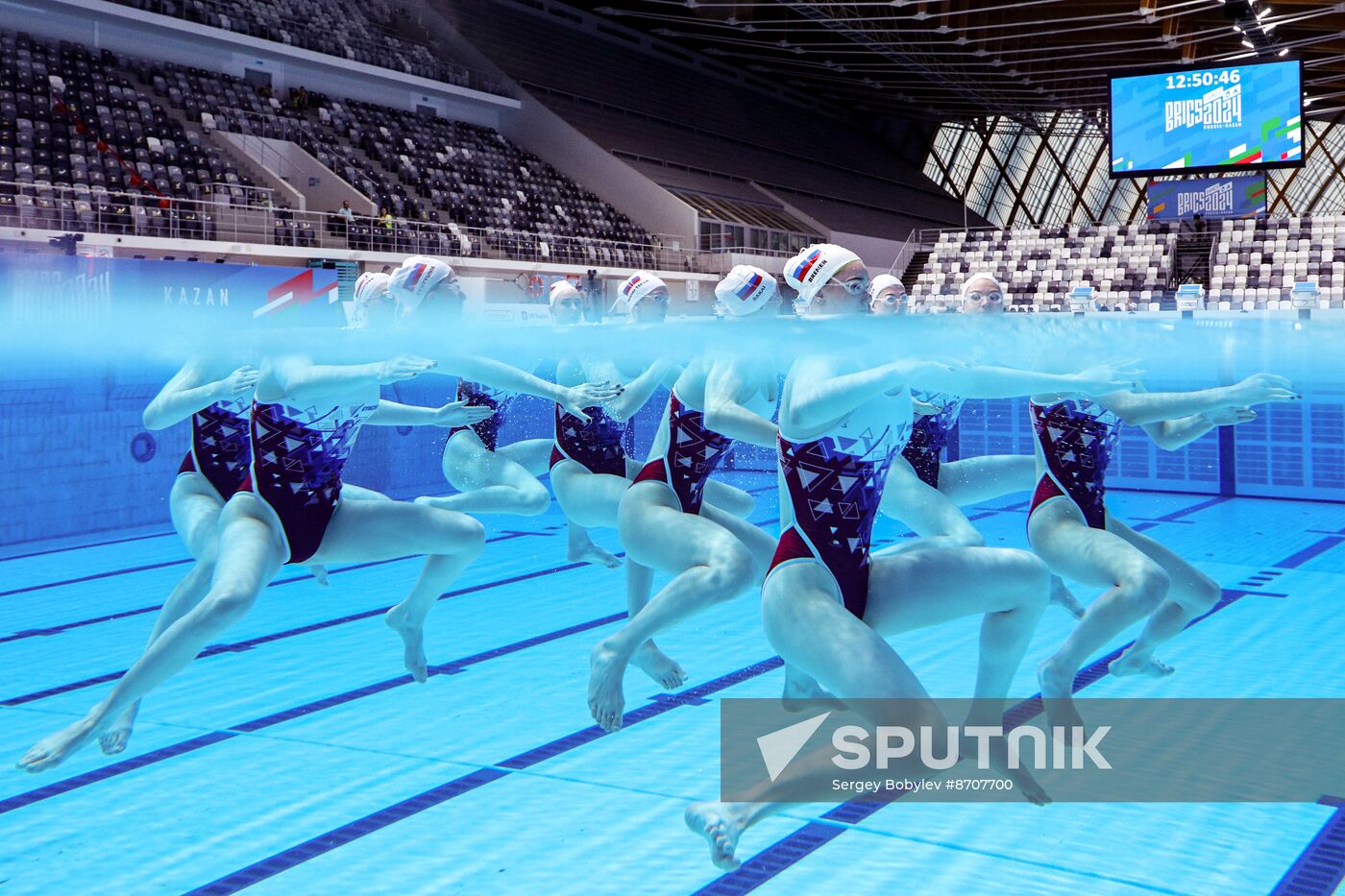 Russia BRICS Sports Games Artistic Swimming Training