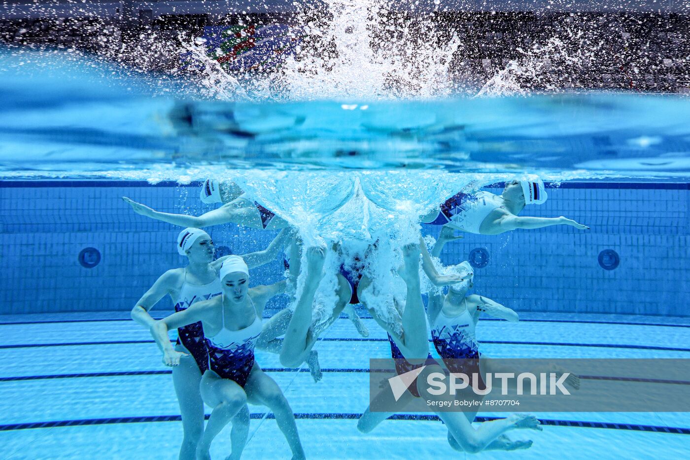 Russia BRICS Sports Games Artistic Swimming Training