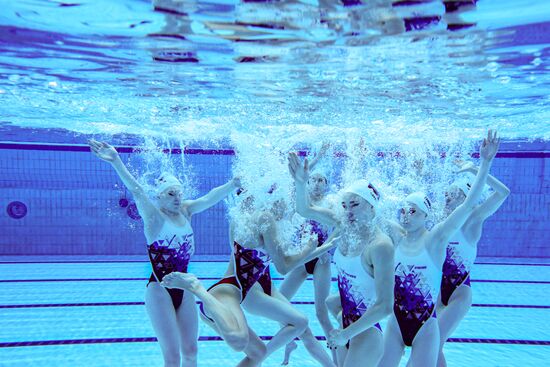 Russia BRICS Sports Games Artistic Swimming Training
