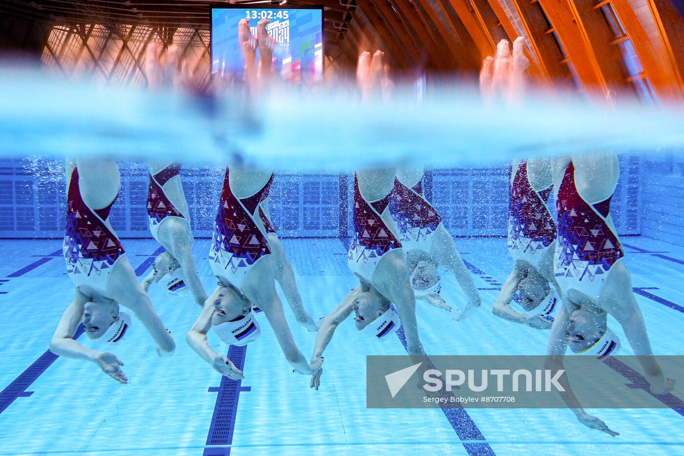 Russia BRICS Sports Games Artistic Swimming Training