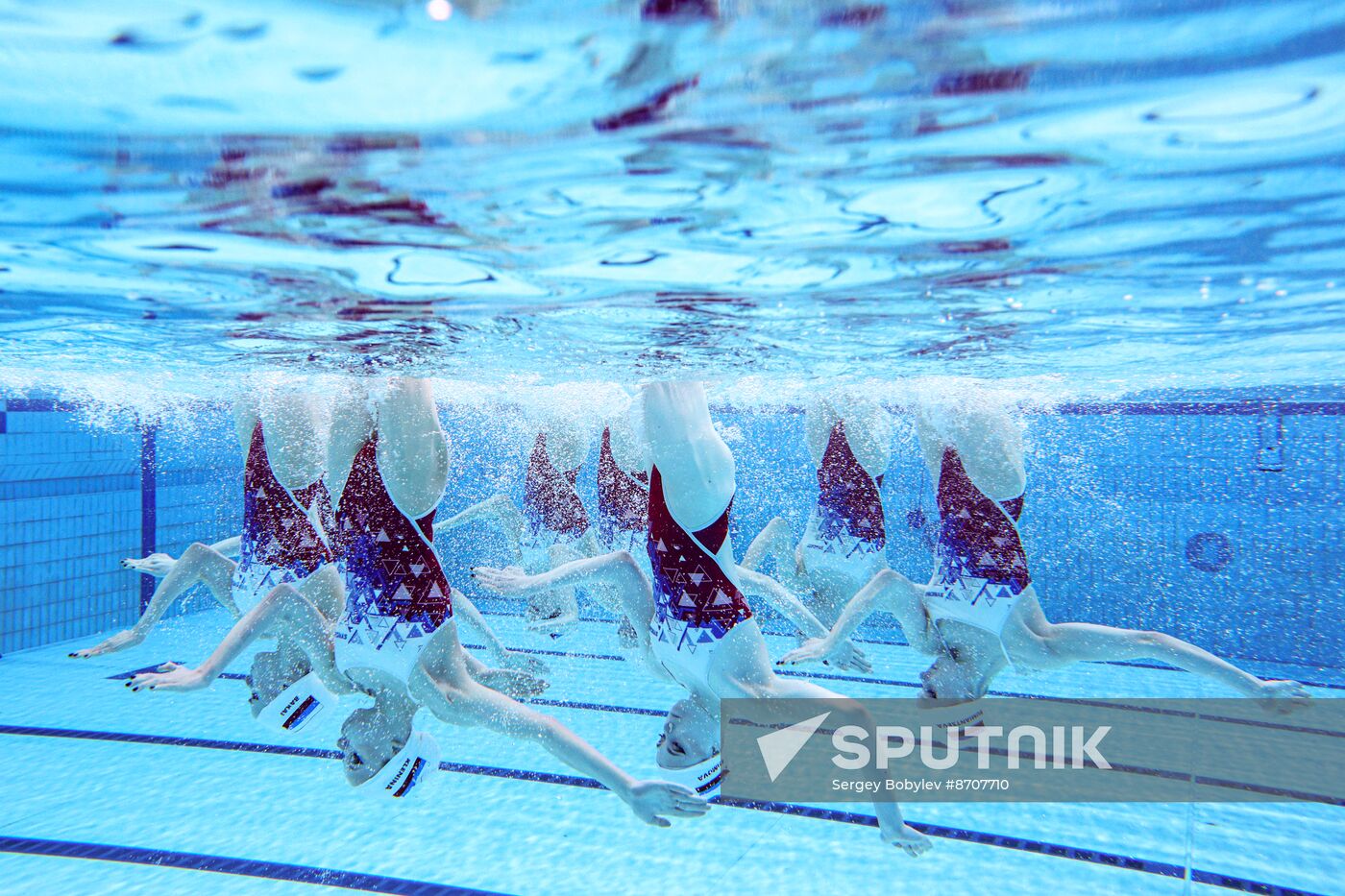Russia BRICS Sports Games Artistic Swimming Training
