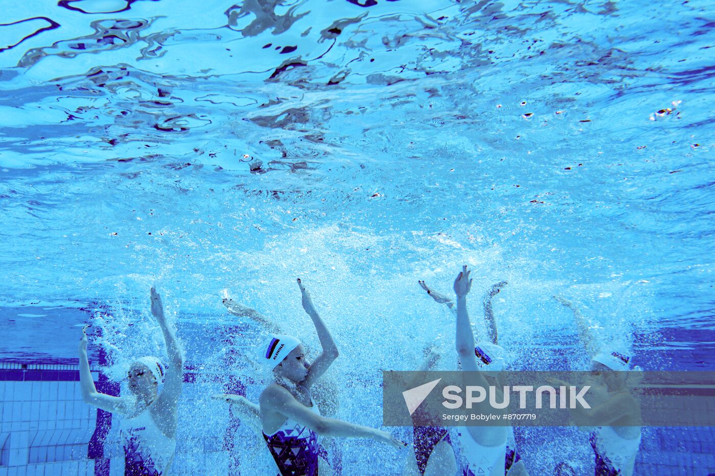 Russia BRICS Sports Games Artistic Swimming Training