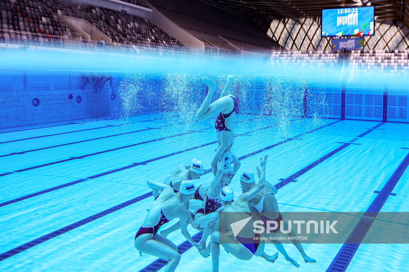 Russia BRICS Sports Games Artistic Swimming Training
