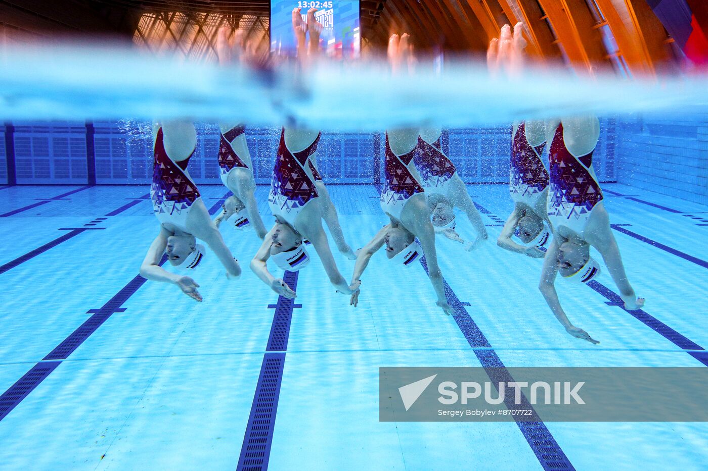 Russia BRICS Sports Games Artistic Swimming Training