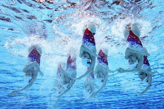 Russia BRICS Sports Games Artistic Swimming Training