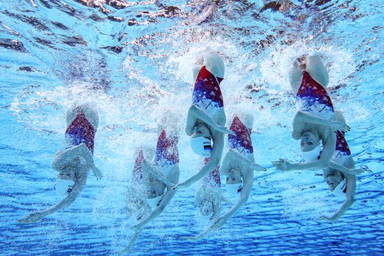 Russia BRICS Sports Games Artistic Swimming Training
