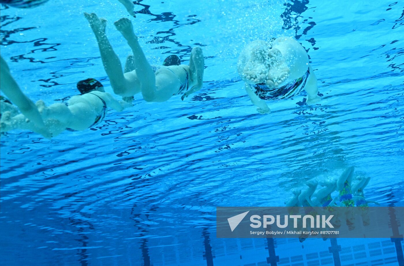 Russia BRICS Sports Games Artistic Swimming Training