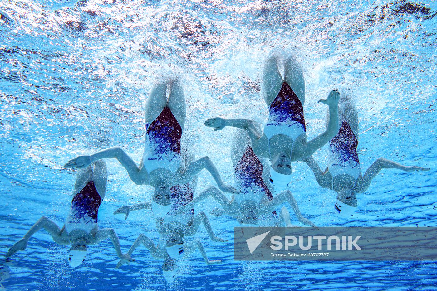 Russia BRICS Sports Games Artistic Swimming Training