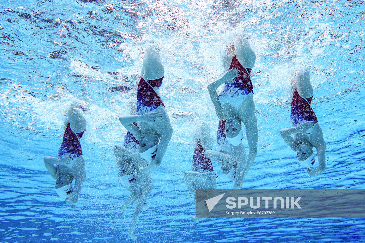 Russia BRICS Sports Games Artistic Swimming Training