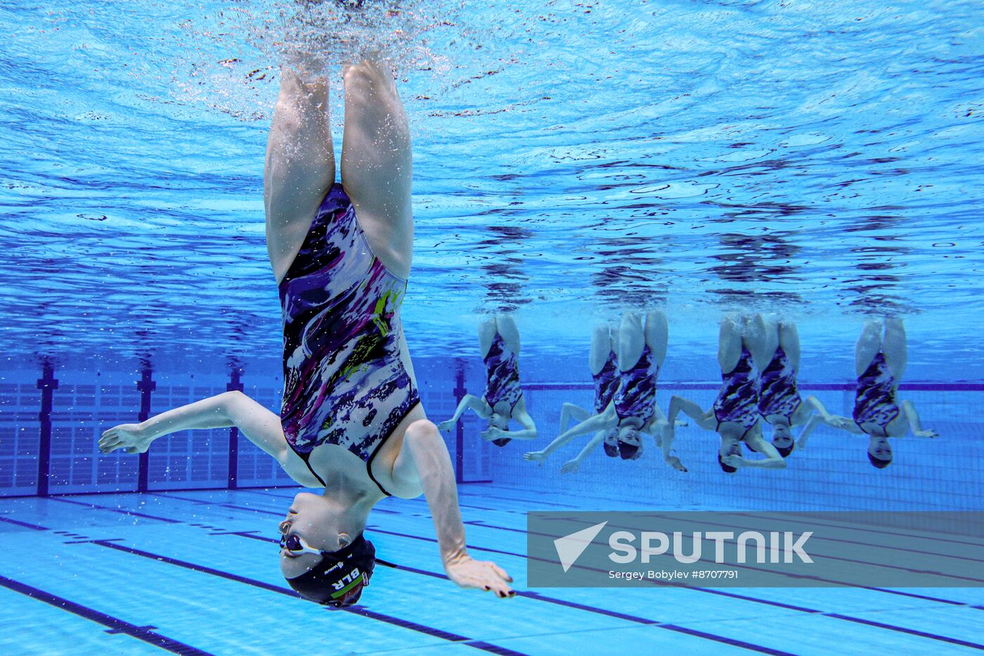 Russia BRICS Sports Games Artistic Swimming Training