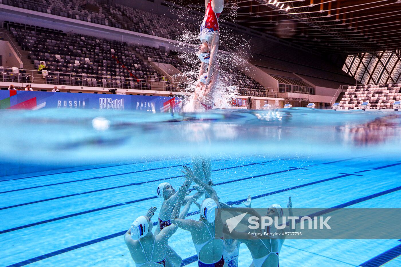 Russia BRICS Sports Games Artistic Swimming Training