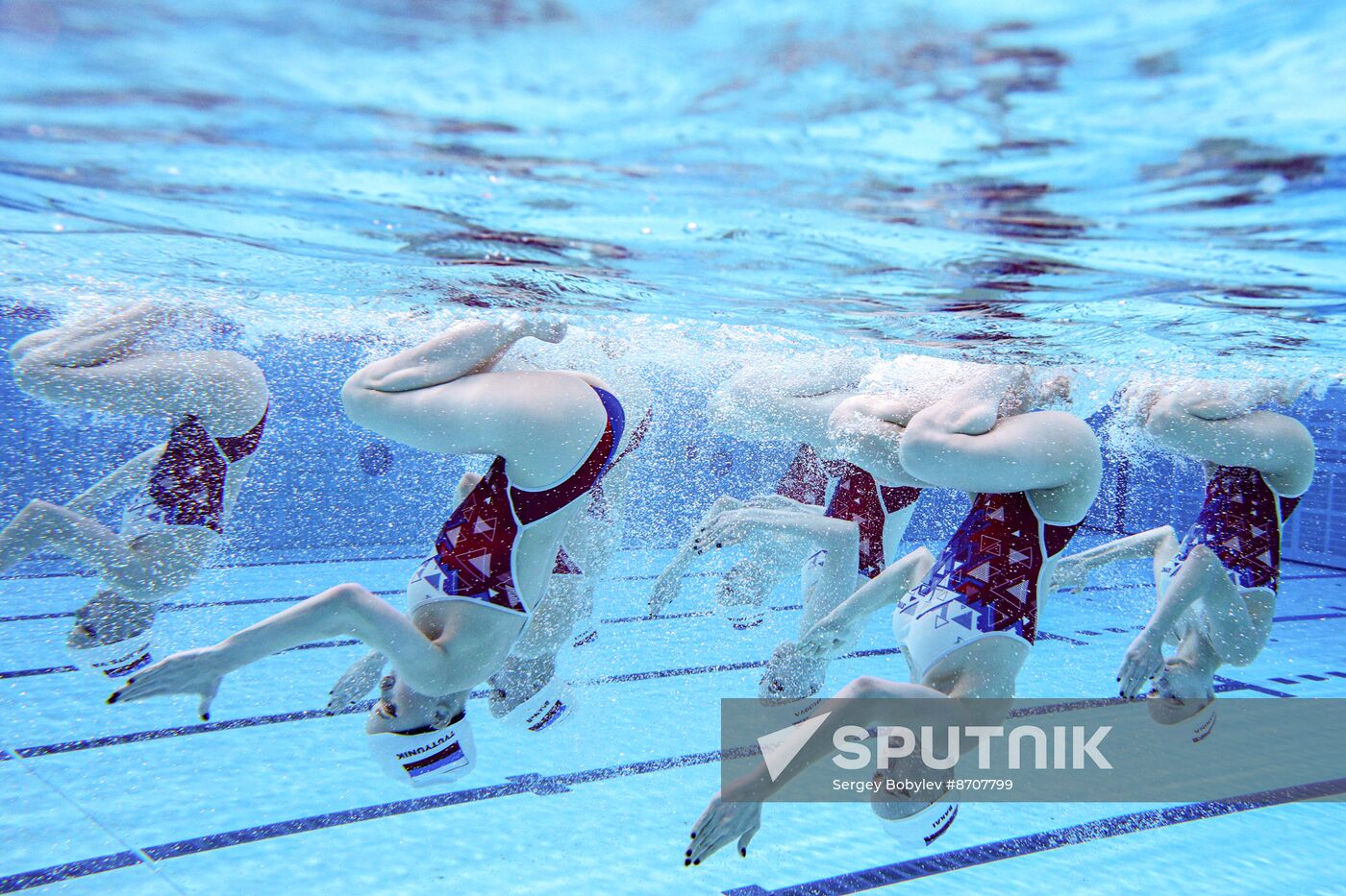Russia BRICS Sports Games Artistic Swimming Training