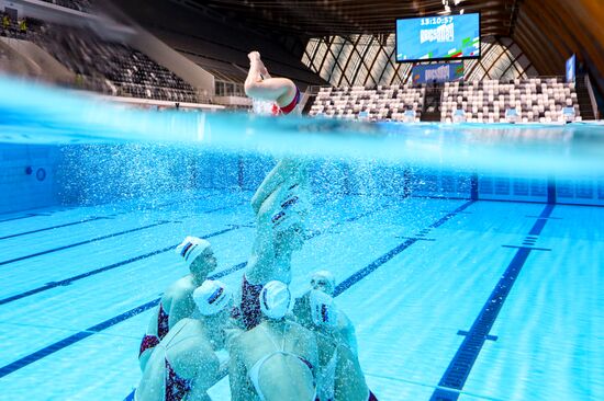Russia BRICS Sports Games Artistic Swimming Training