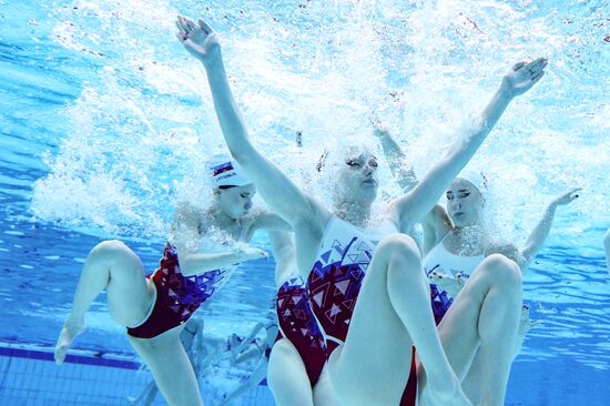 Russia BRICS Sports Games Artistic Swimming Training