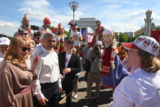 RUSSIA EXPO. Opening ceremony of Akatui Festival