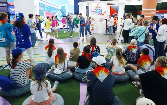 Russia EXPO. Celebrating anniversary of Artek International Children's Center