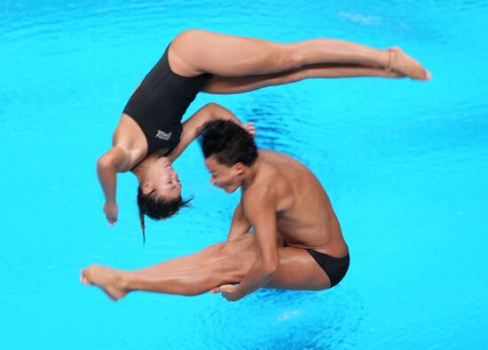 Russia BRICS Sports Games Diving Springboard 3m Synchronized Jumps Mixed