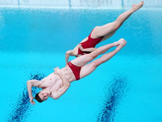 Russia BRICS Sports Games Diving Springboard 3m Synchronized Jumps Mixed