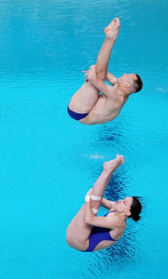 Russia BRICS Sports Games Diving Springboard 3m Synchronized Jumps Mixed