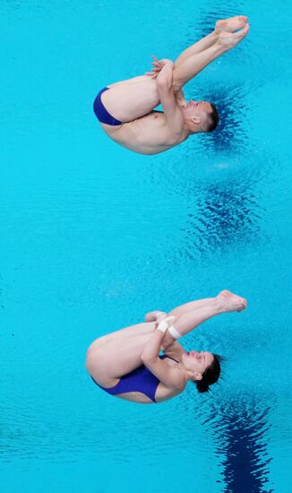 Russia BRICS Sports Games Diving Springboard 3m Synchronized Jumps Mixed