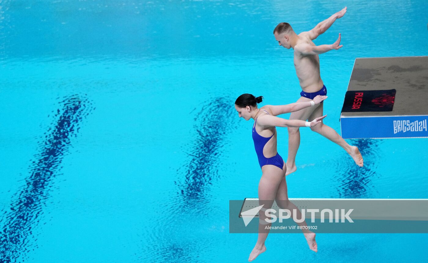 Russia BRICS Sports Games Diving Springboard 3m Synchronized Jumps Mixed